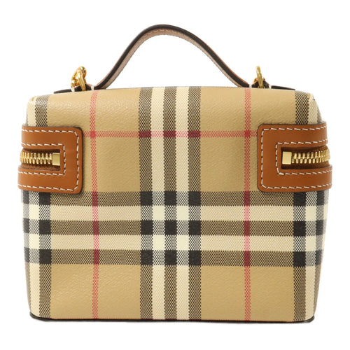 Burberry Mini Check Chain Vanity Bag (Unused/with gift receipt)