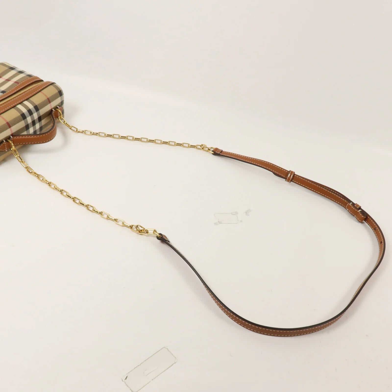 Burberry Mini Check Chain Vanity Bag (Unused/with gift receipt)