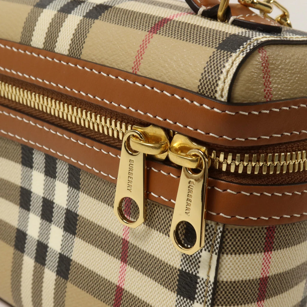 Burberry Mini Check Chain Vanity Bag (Unused/with gift receipt)