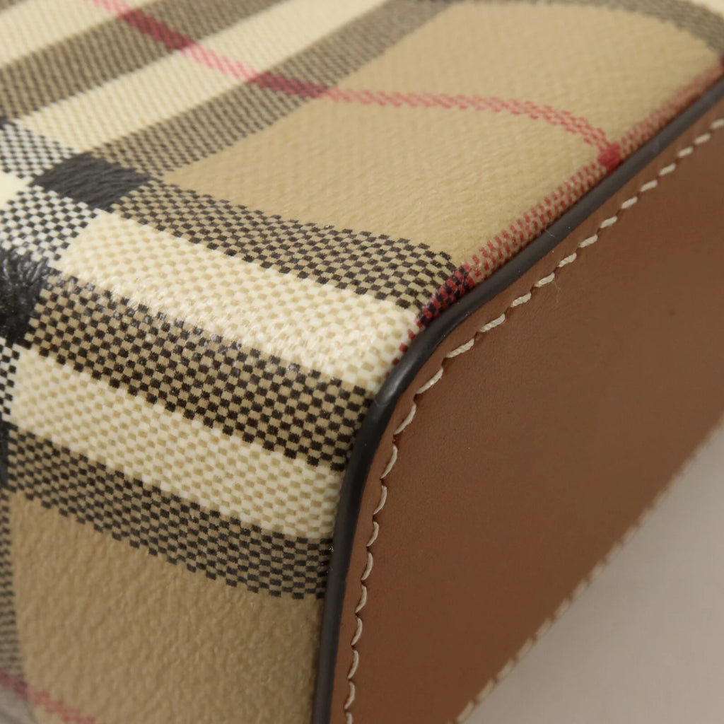 Burberry Mini Check Chain Vanity Bag (Unused/with gift receipt)