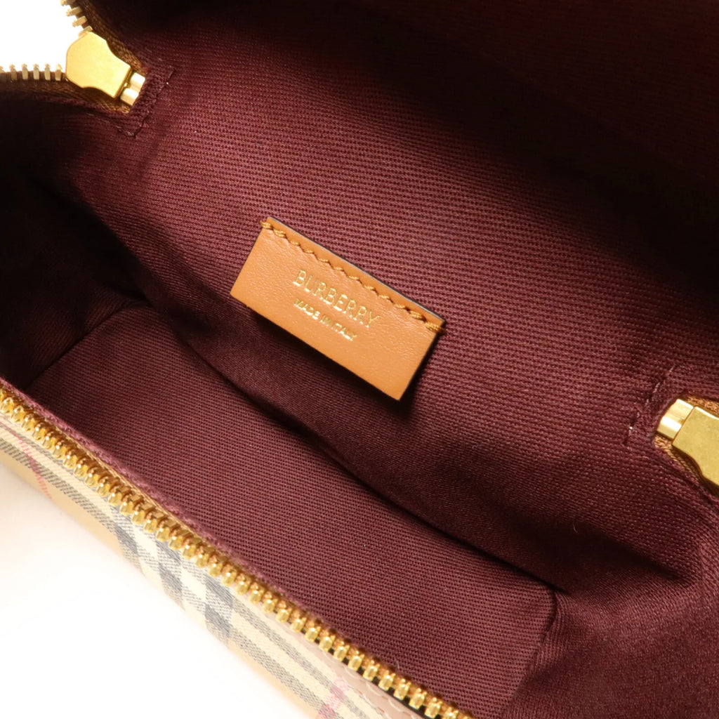 Burberry Mini Check Chain Vanity Bag (Unused/with gift receipt)