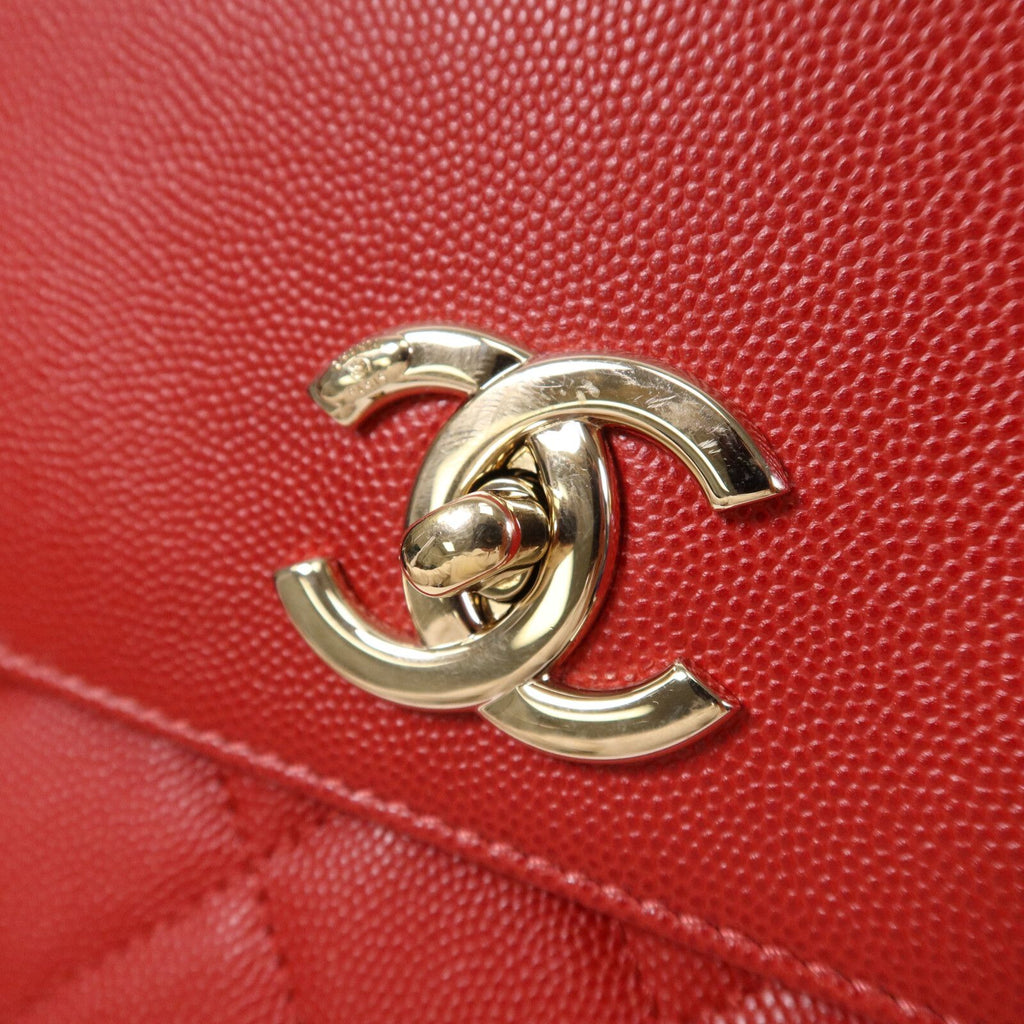 Chanel Business Affinity Large Shoulder Bag – Red Caviar Leather